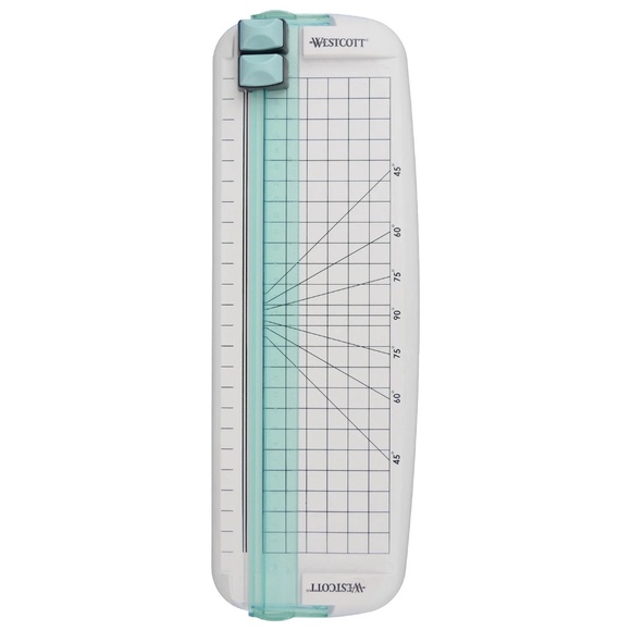 New Westcott Paper Crafting Set, Blue and White, 9 Piece Set - Picture 3 of 11